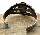 Navajo Kirk Smith Sterling & Turquoise Cuff Bracelet