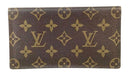 LOUIS VUITTON Vintage Brown Monogrammed Checkbook Cover