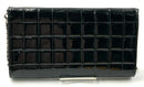 CHANEL Black Patent Leather Chocolate Bar Flap Chain Bag