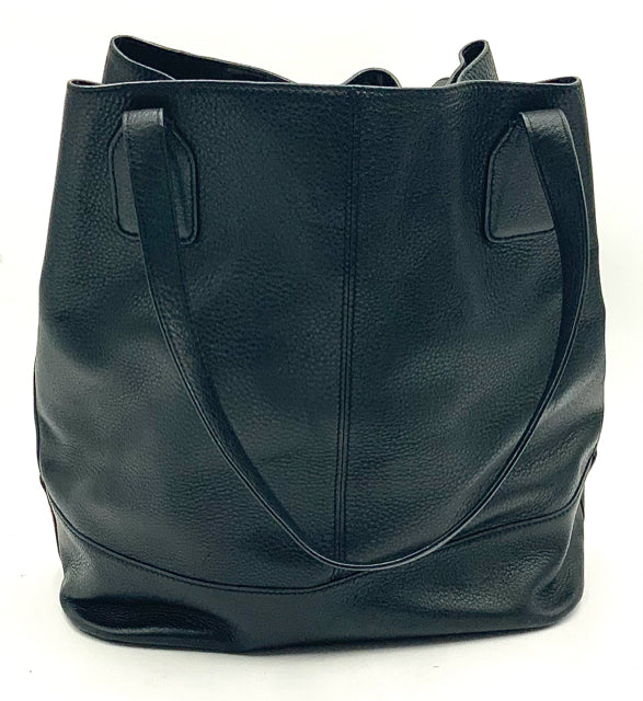 TORY BURCH Black Leather Michelle Bucket Bag
