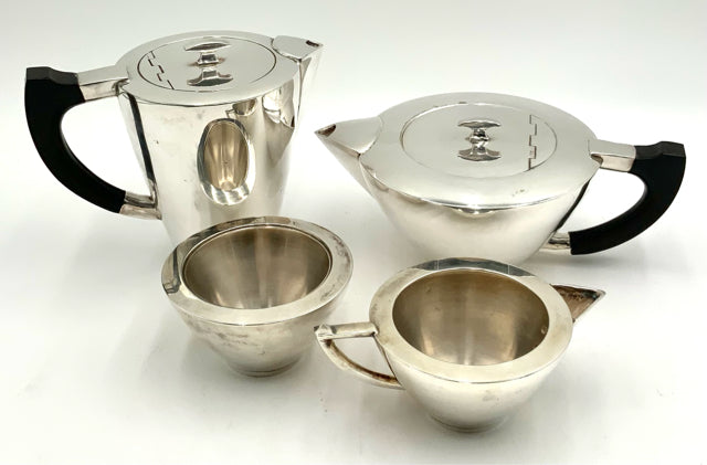 Four Piece Art Deco Silverplate Coffee/Tea Set