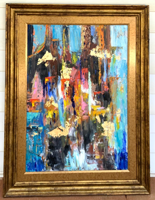 "City Lights", Oil on Canvas