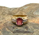 14kt Gold, Diamond & Citrine Ring