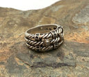 18kt Gold, Sterling, Diamond & Sapphire Ring