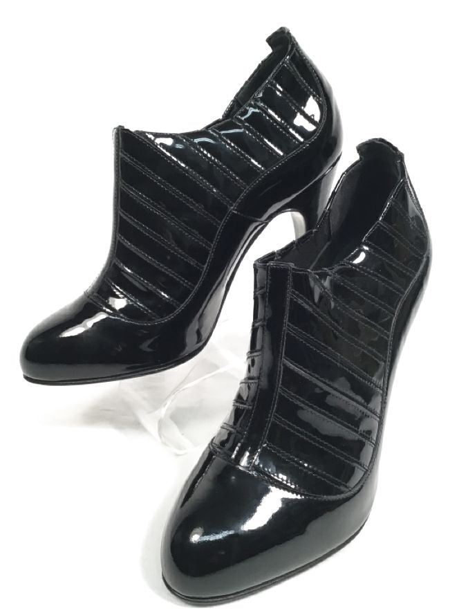 Chanel patent leather boots best sale