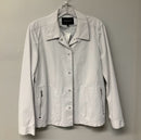 LAFAYETTE 148 Smoke Grey Snap Closure w/Zip Pockets L/S Jacket