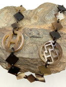 HERMES Station Buffalo Horn "Lena" Neckalce