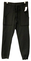 FRANK & EILEEN Black Sweatshirt L/S B/D & Jogger Pants 2 PC