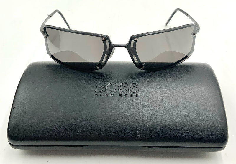 HUGO BOSS Vintage Black Frameless Sunglasses AS IS