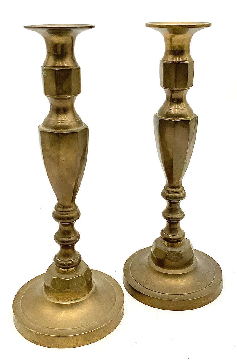 Pair of Vintage Brass Candlesticks