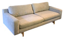 Gray Tweed Mid Century Modern Style Apartment Sofa