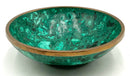 Malachite Bowl With Brass Rim