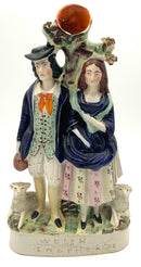 Antique Staffordshire "Welsh Shepherds"