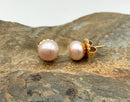 14kt Gold & Freshwater Pearl Stud Earrings