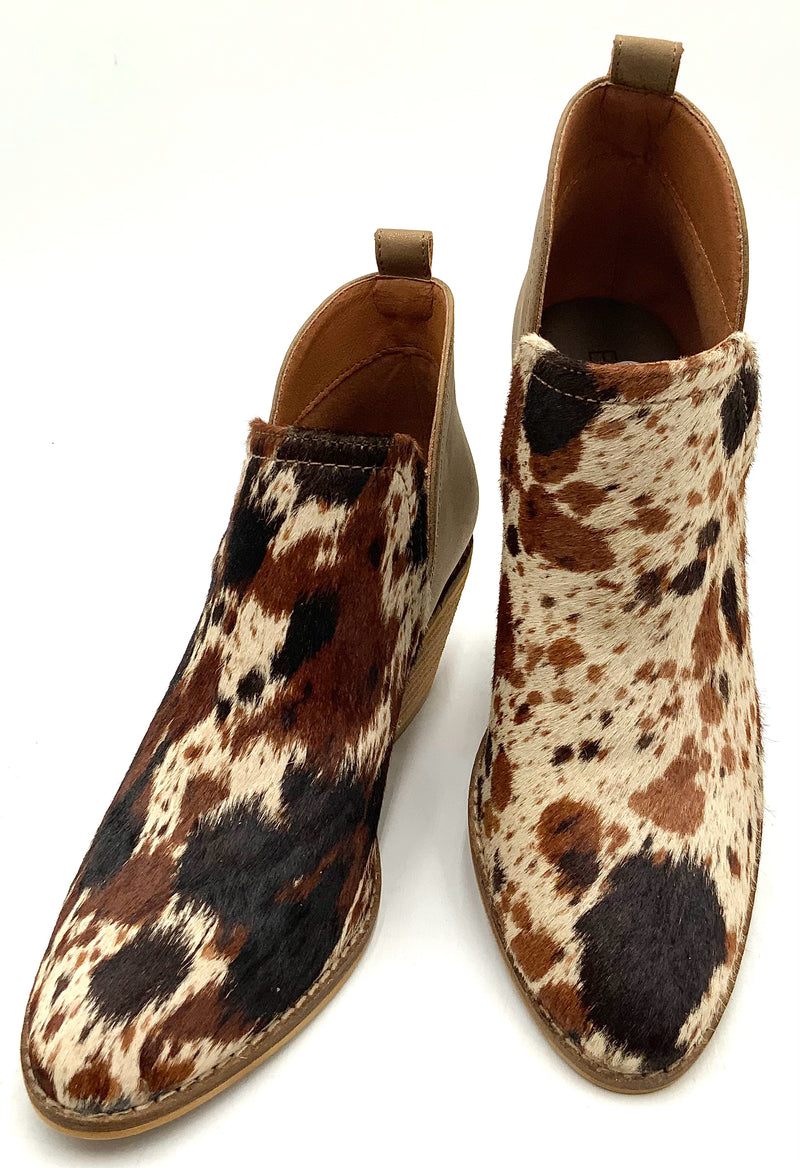 CORKYS Black/Brown/Cream Cowhide/Leather Limitless Bootie 9