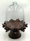 Glass Cloche on Metal Stand