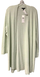 EILEEN FISHER Mint Green Linen Blend L/S Long Cardigan