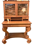Empire Style Glass Front Secretary