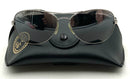 RAY BAN Grey Silver Polarized Carbon Fiber Pilot Sunglasses