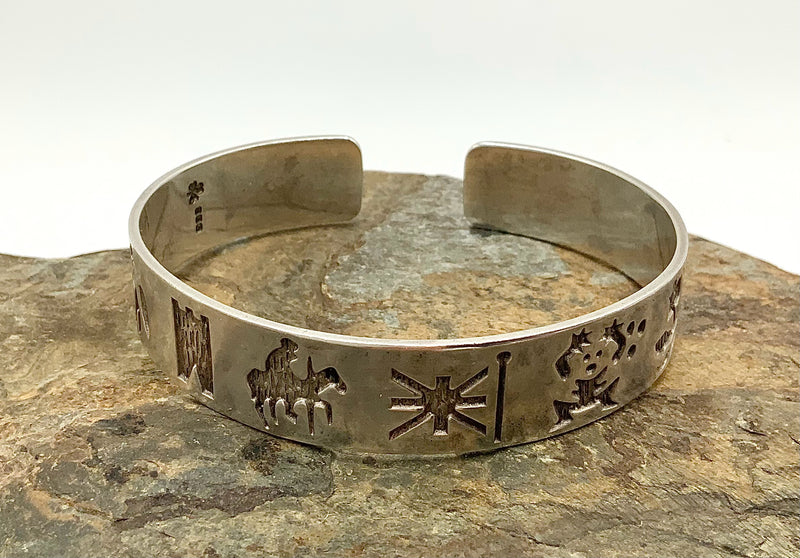 Sterling History of Ireland Cuff Bracelet