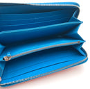 FENDI Vitello Elite Crystal Eye Monster Zip Around Wallet