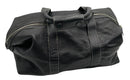 COLE HAAN Black Grained Leather Weekender Bag