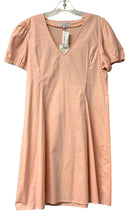 TAYLOR TILMAN Peach Dot V-Neck S/S Dress