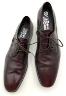 FERRAGAMO Cordovan Leather Lace Up Dress Shoes 12