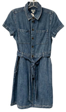 J CREW Lt Wash Denim S/S Belted Cargo Dress
