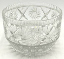 Vintage Cut Crystal Serving Bowl