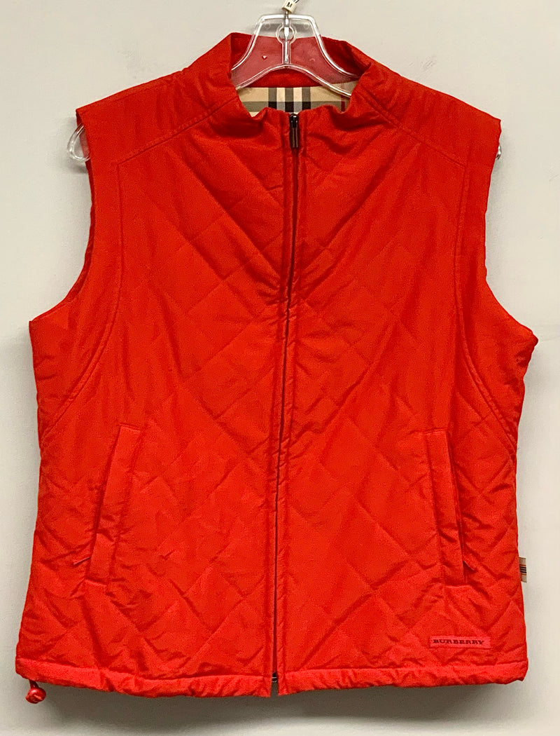 Burberry vest red on sale