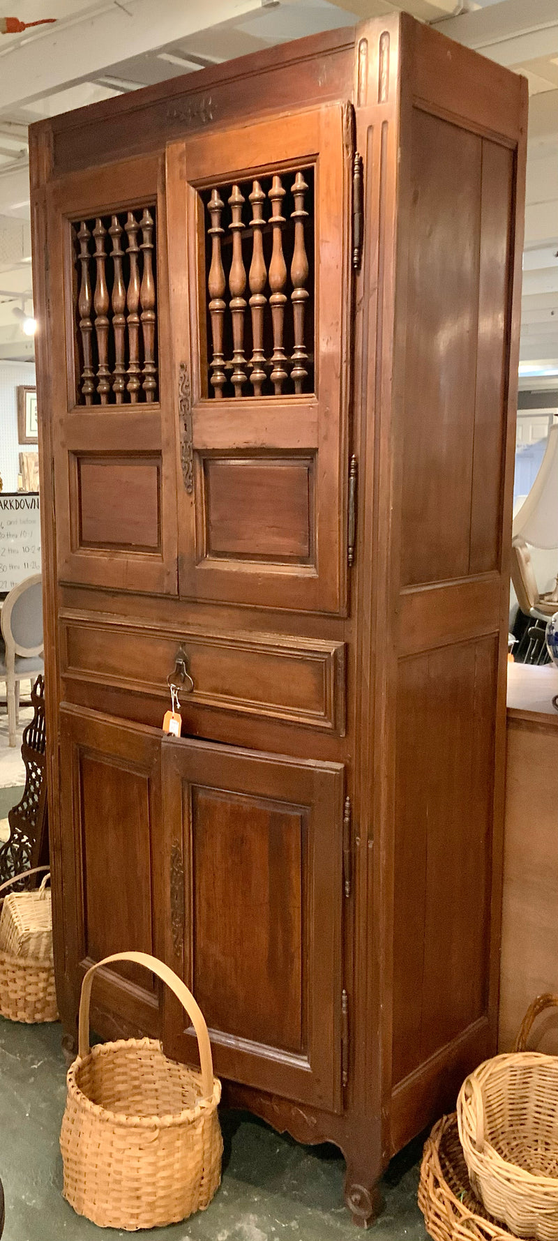 Antique French Fruitwood Armoire/Cupboard