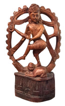 Carved Wood Shiva Sculpture