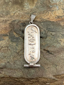 900 Silver Egyptian Cartouche Pendant
