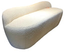 CB2 Orleans Cream Boucle Upholstered Bench
