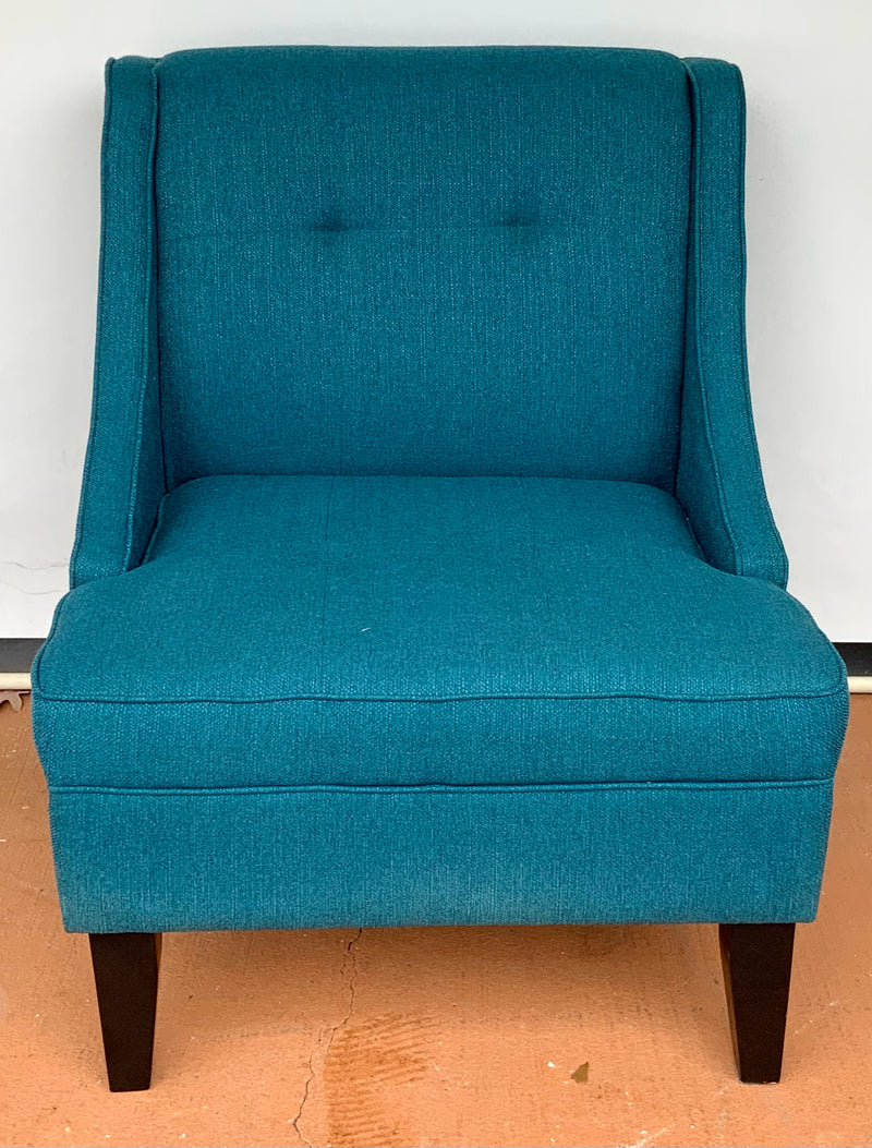 Mid Century Style Turquoise Upholstery Chair