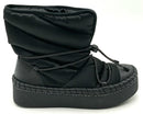 TORY BURCH Black Nylon Platform Sleeping Bag Boots 7.5