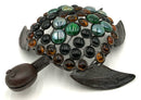 Vintage Metal & Glass Turtle