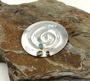 Artisan Sterling, Opal, Sapphire & Moonstone Pendant/Brooch