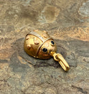 18kt Gold & Sapphire Ladybug Pendant
