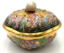Capodimonte Lidded Jar with Pear Finial
