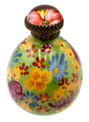 Limoges Handpainted Floral Perfume Bottle
