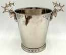 Stainless Wine Chiller with Stag Detail