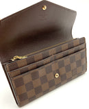 LOUIS VUITTON Damier Ebene Canvas Envelope Wallet