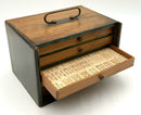 Vintage Mahjong Set in Wood Case