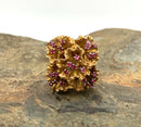 14kt Gold & Ruby Ruffle Style Ring