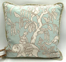 NEW Custom Celadon Elephant Motif Throw Pillow