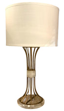 Gabby Gold Metal & Alabaster Lamp