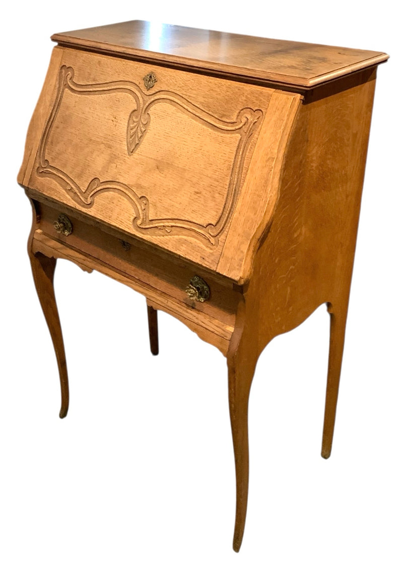 Antique Carved Wood Desk