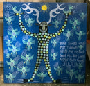 Tex Crawford Folk Art Painting on Board